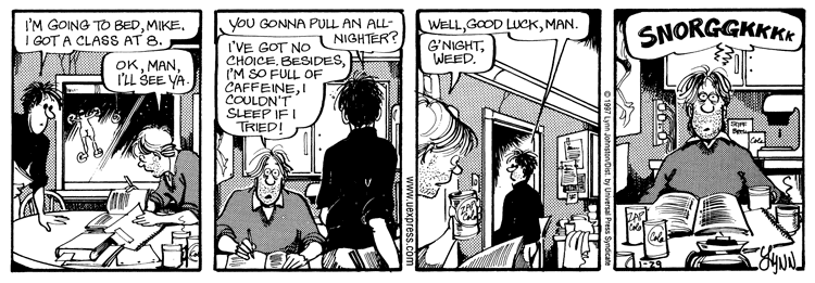 FBorFW strip: the first featuring Ned in Mike and Weed's apartment