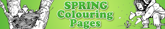 Spring Colouring Pages