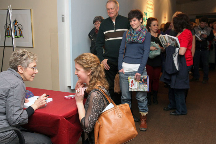 The Book Signing Line at the Thunder Bay Art Gallery