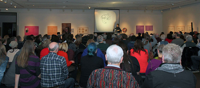 The Crowd at Lynn's Artist Talk at the Thunder Bay Art Gallery