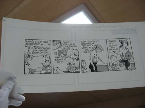 Charles Schulz drawing paper